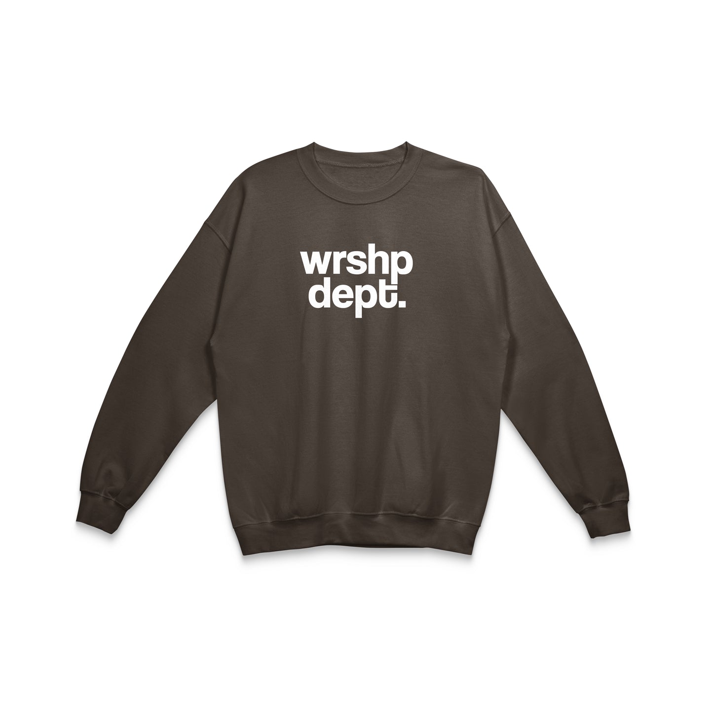 WRSHP DEPT. Crewneck Sweatshirt (choc Brown)